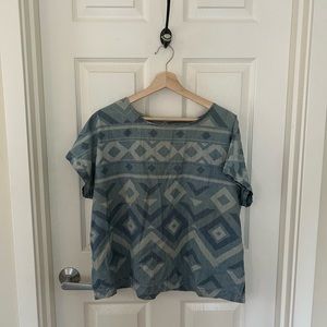 Chambray patterned shirt